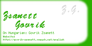 zsanett govrik business card